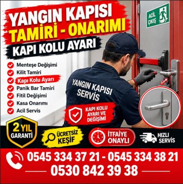 Üsküdar Yangın Kapısı Onarım Hizmeti